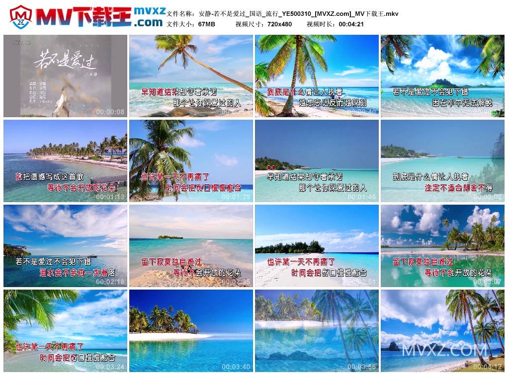 安静-若不是爱过_国语_流行_YE500310